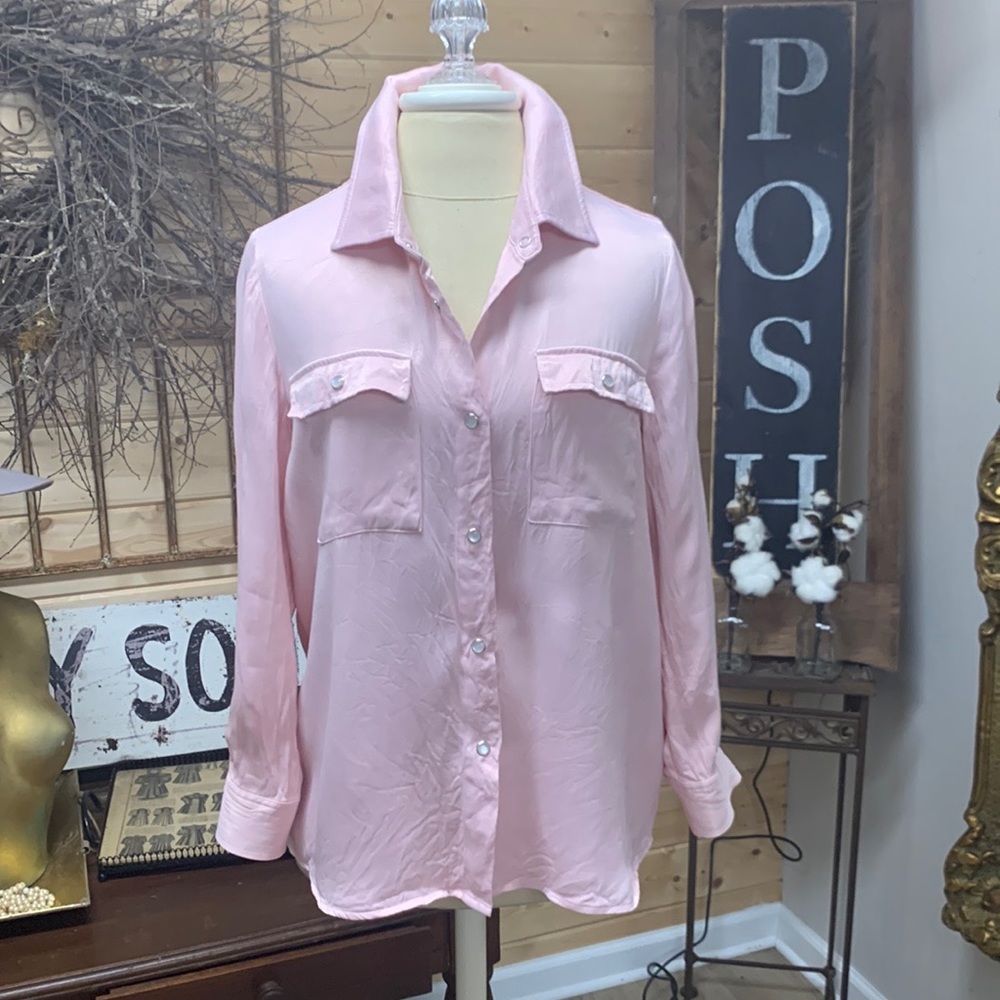 Liverpool Pink Snap up shirt